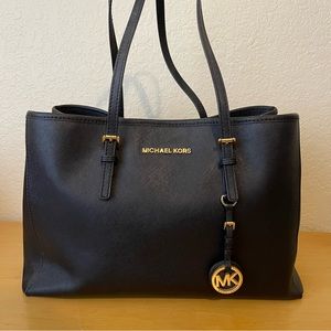{Michael Kors} Jet Set Travel Saffiano Leather Tote